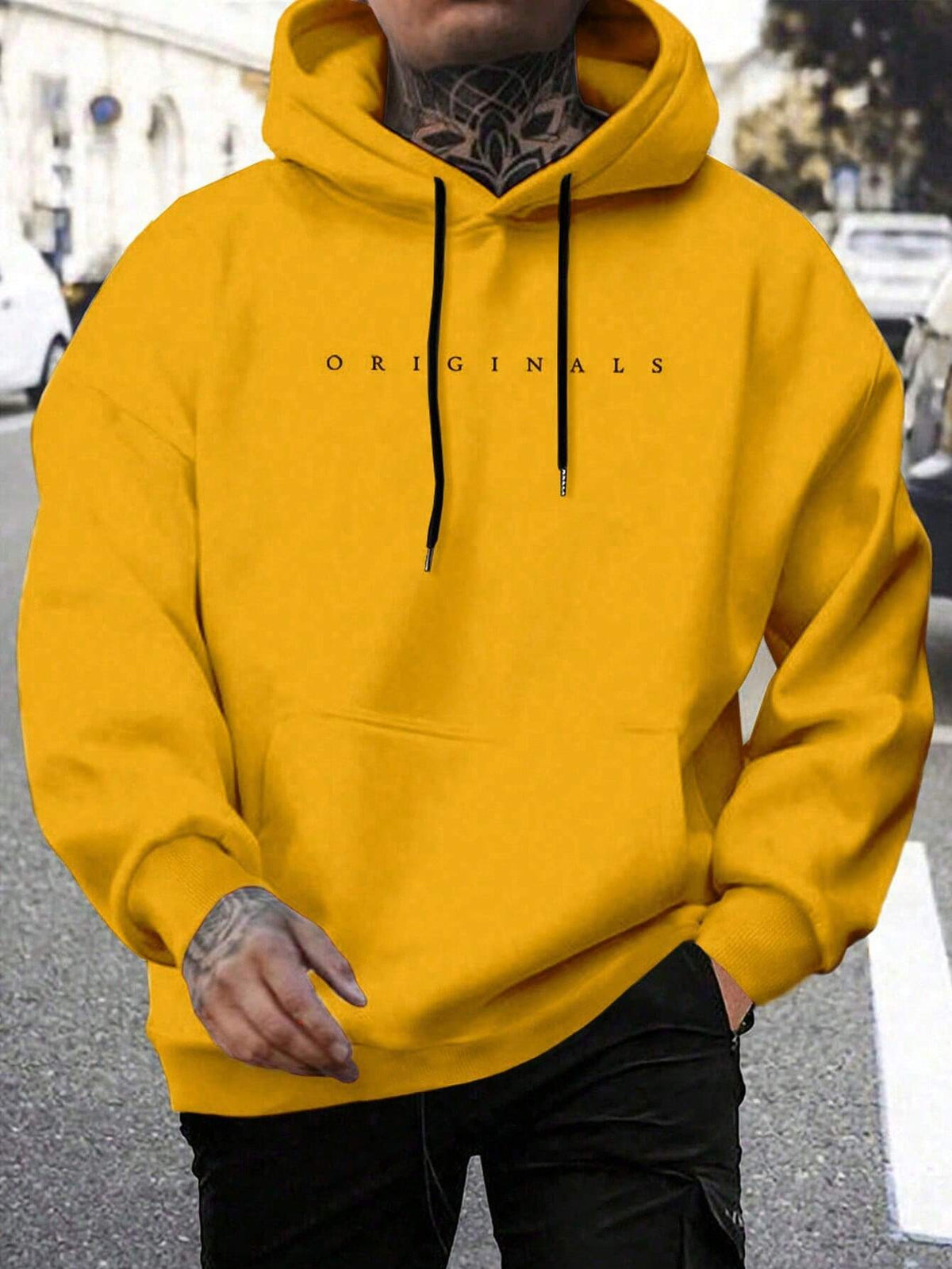 Mees - Casual hoodie met letterprint voor heren