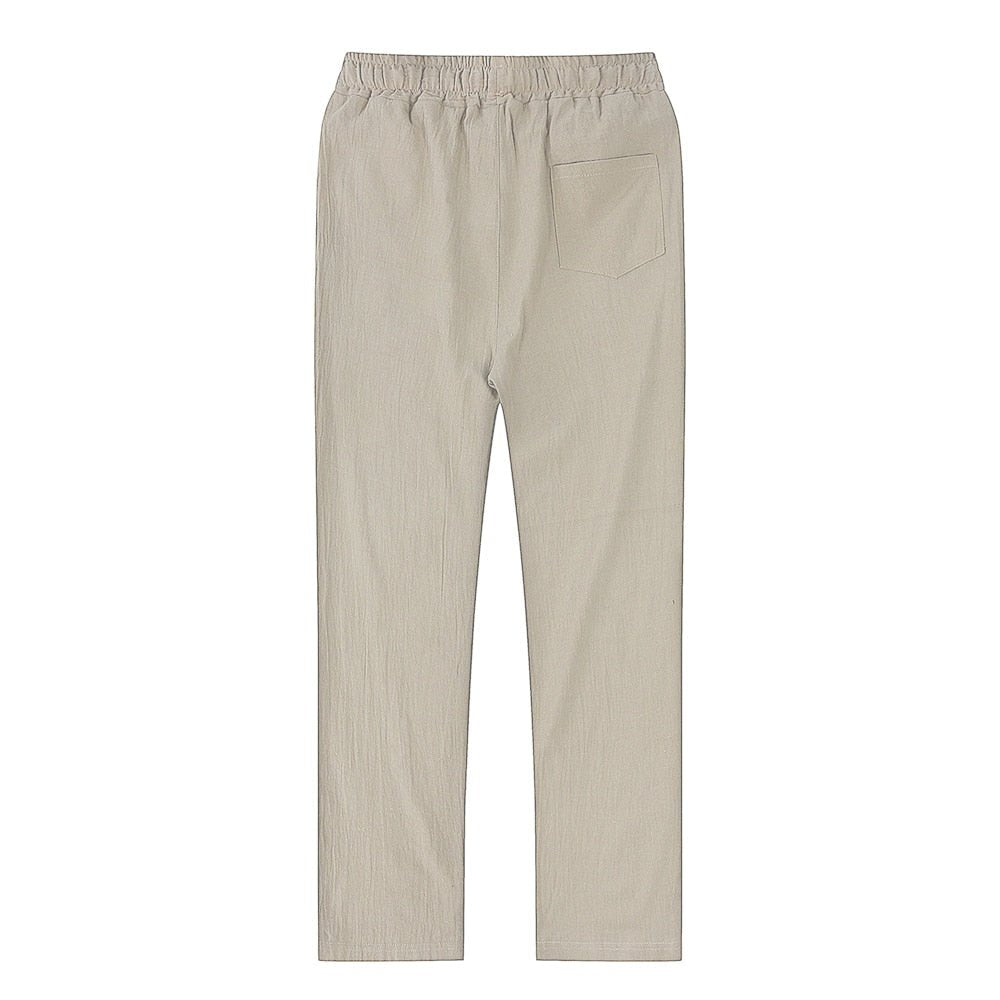 Felix - Luchtige linnen pantalon met elastische taille voor heren