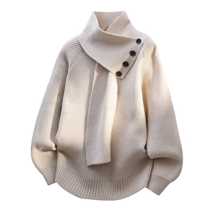 Imogen | Cozy Scarf-Neck Sweater