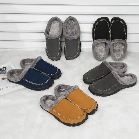 Sam - Warme gevoerde pantoffels met antislip zool voor heren