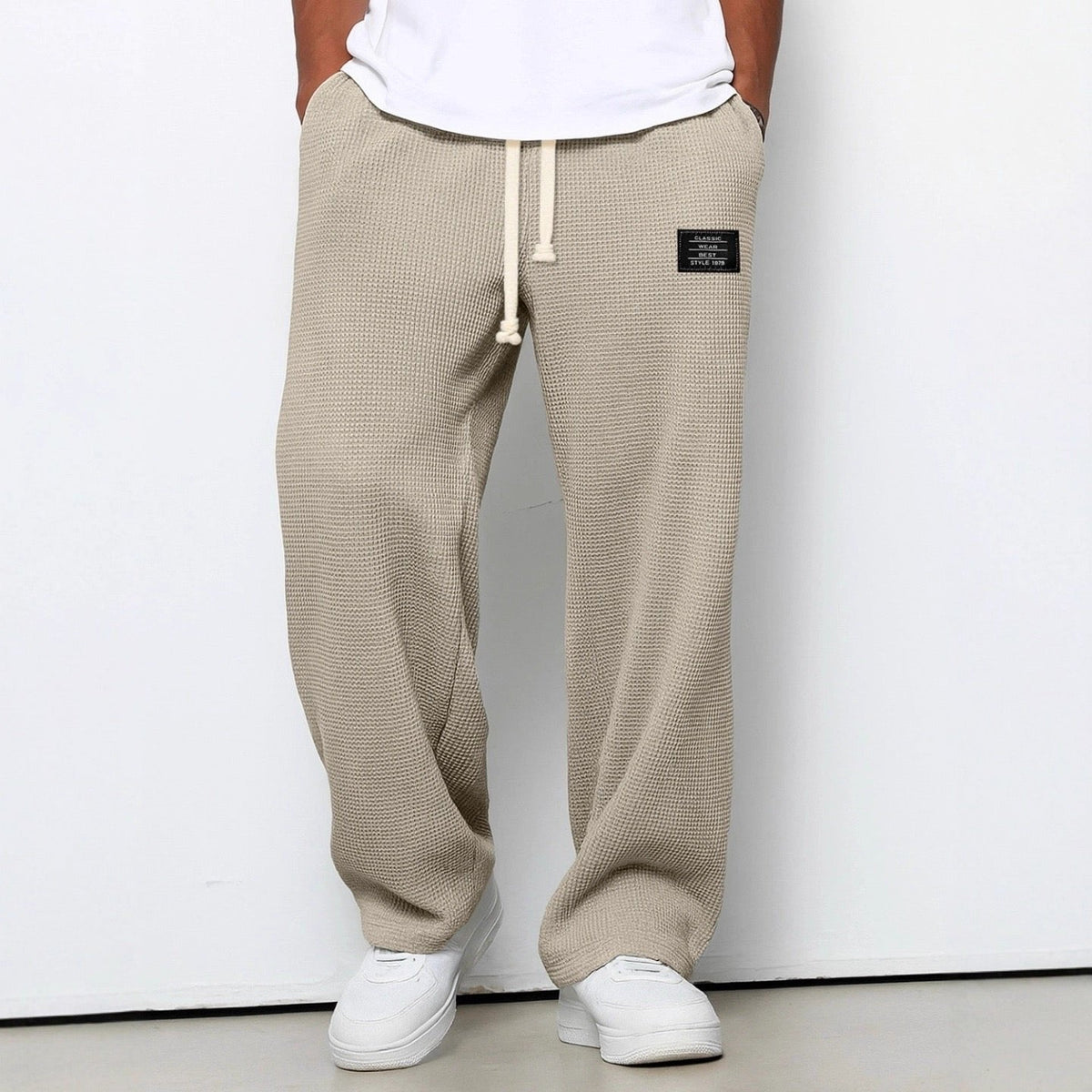 Stef - Comfortabele relaxed herenbroek met elastische taille
