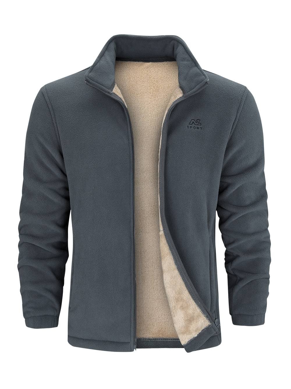 Stefan - Fleece vest met opstaande kraag voor heren