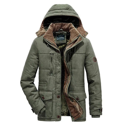 Cristian - Warme fluwelen hoodie met capuchon voor heren
