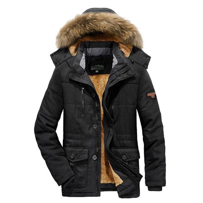 Cristian - Warme fluwelen hoodie met capuchon voor heren